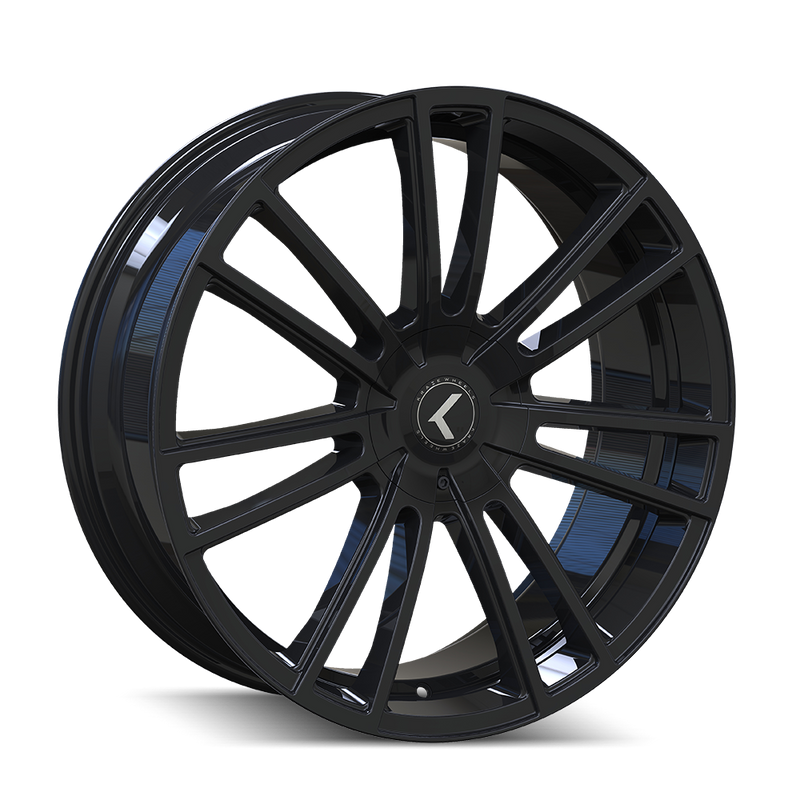 Kraze Wheels - SPECTRA - Black - GLOSS BLACK - 18" x 8", 40 Offset, 5x110/127 (Bolt Pattern), 72.6mm HUB