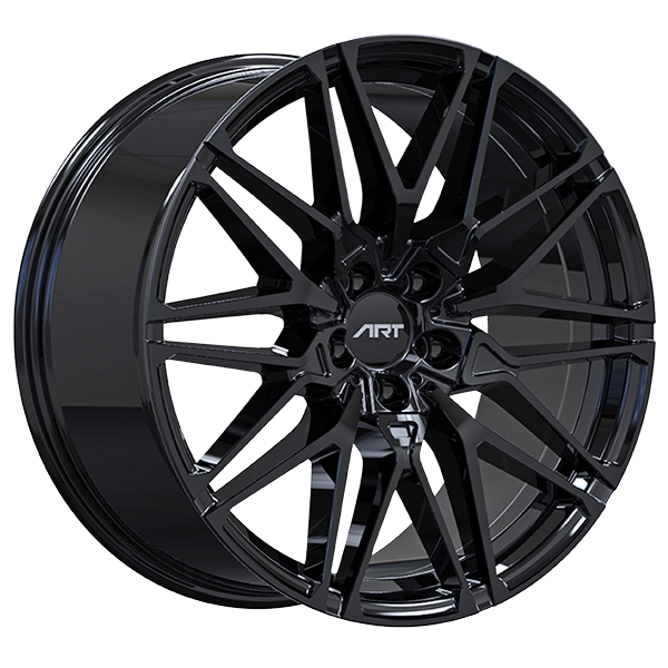 ART - Replica 244 - Black - Gloss Black - 20" x 11.5", 43 Offset, 5x112 (Bolt Pattern), 66.6mm HUB