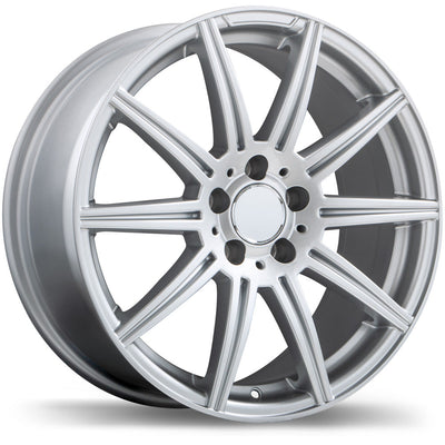 Replika - R157 - Silver - Gloss Silver - 18" x 8", 32 Offset, 5x112 (Bolt Pattern), 66.5mm HUB