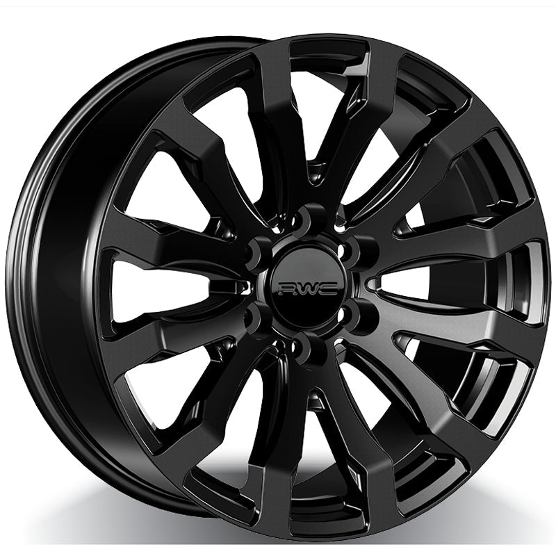 RWC - TO701 / LX701 - Black - Satin Black - 20" x 9", 25 Offset, 6x139.7 (Bolt pattern), 95.1mm HUB