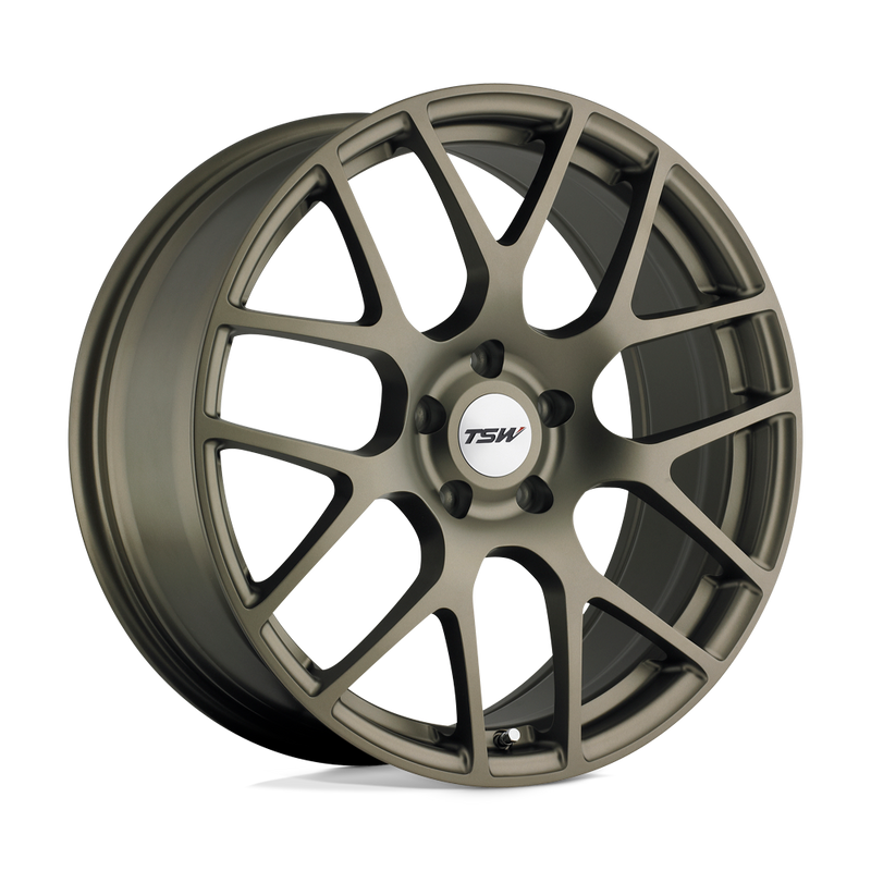 TSW Wheels - NURBURGRING - Bronze - MATTE BRONZE - 17" x 8", 45 Offset, 5x112 (Bolt Pattern), 72.1mm HUB
