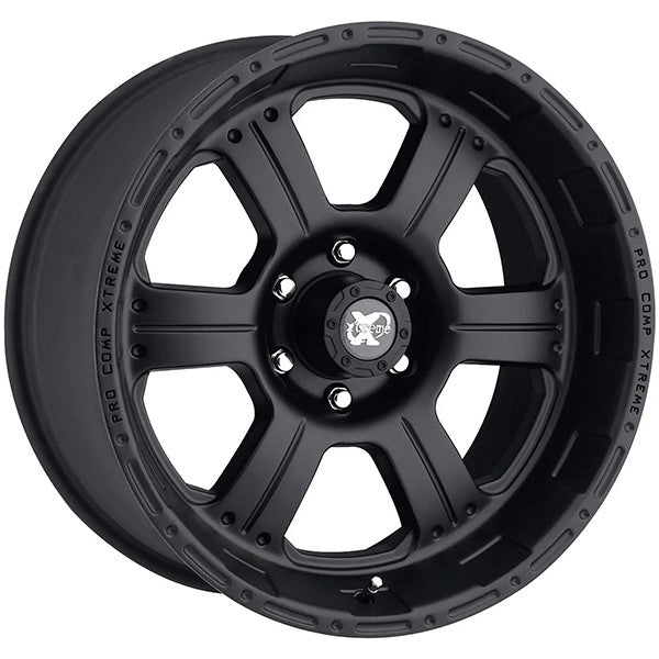 Pro Comp - PA89 KORE - Black - Flat Black - 16" x 8", 0 Offset, 6x139.7 (Bolt pattern), 108.0mm HUB
