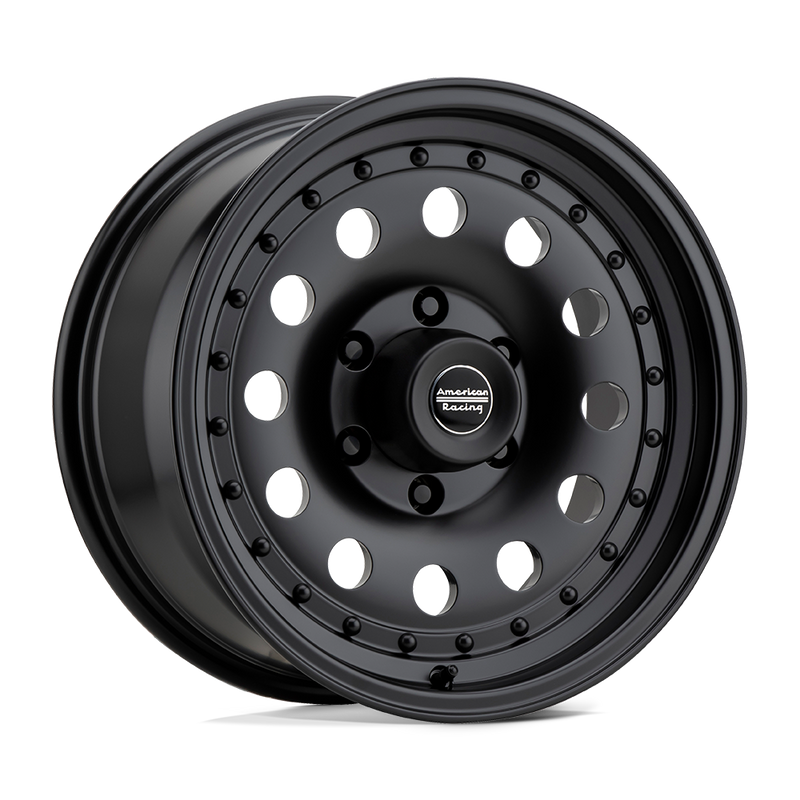 American Racing - AR62 OUTLAW II - Black - SATIN BLACK - 17" x 8", 0 Offset, 5x127 (Bolt Pattern), 83.1mm HUB