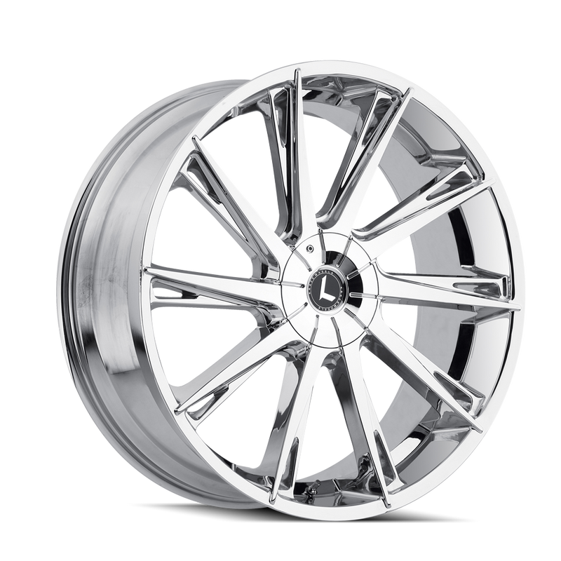 Kraze Wheels - SWAGG - Chrome - CHROME - 22" x 9.5", 18 Offset, 5x115/120 (Bolt Pattern), 74.1mm HUB