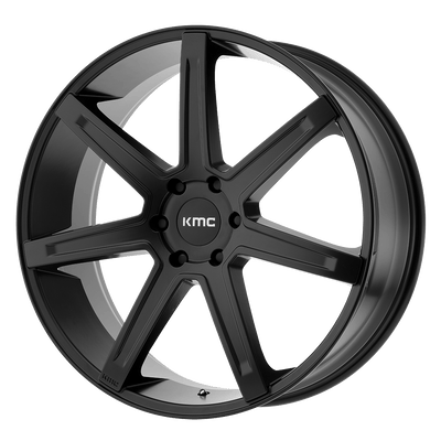 KMC Wheels - KM700 REVERT - Black - Satin Black - 24" x 9.5", 15 Offset, 5x139.7 (Bolt Pattern), 78.1mm HUB