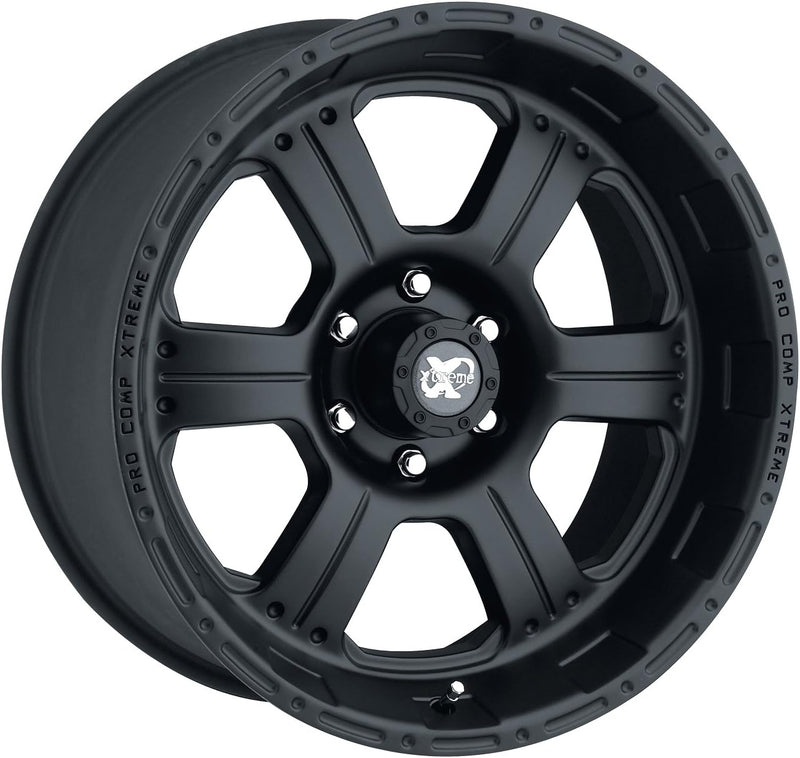 Pro Comp - PA89 KORE - Black - Flat Black - 17" x 8", 0 Offset, 6x139.7 (Bolt pattern), 108.0mm HUB