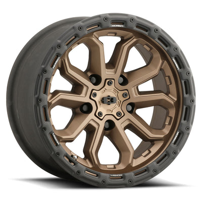 Vision Wheel Off-Road - 405 KORUPT - Bronze - Satin Bronze - 18" x 9", 12 Offset, 8x165.1 (Bolt Pattern), 125.2mm HUB
