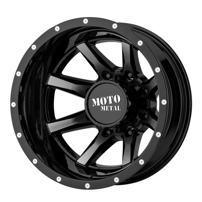 Moto Metal - MO995 - Black - GLOSS BLACK MACHINED - REAR - 17" x 6.5", -155 Offset, 8x165.1 (Bolt Pattern), 125.1mm HUB