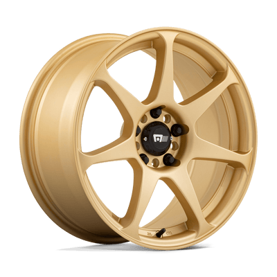 Motegi - MR154 BATTLE - Gold - GOLD - 17" x 8", 30 Offset, 5x112 (Bolt Pattern), 66.6mm HUB