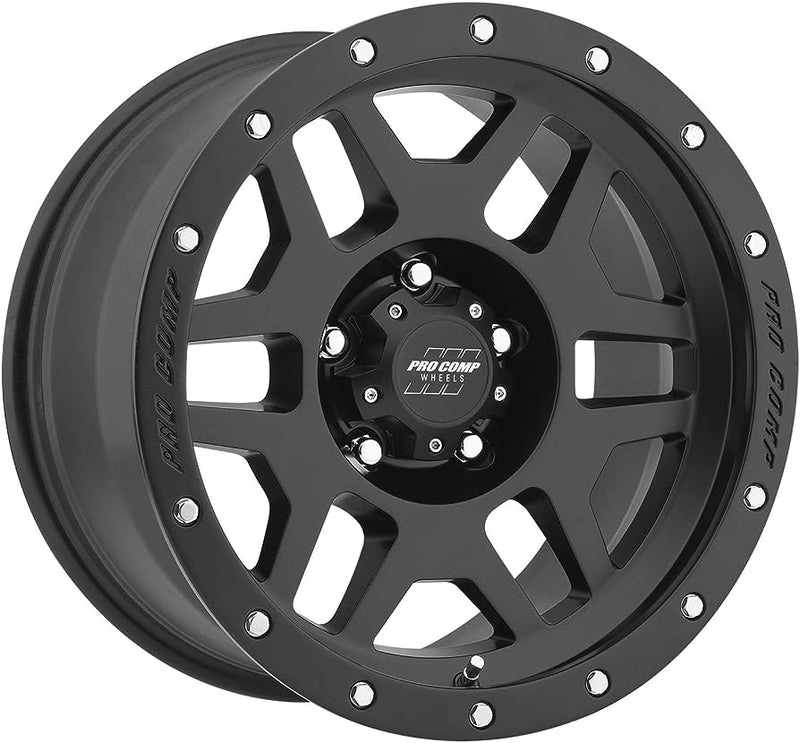 Pro Comp - PA41 PHASER - Black - Satin Black - 18" x 9", 12 Offset, 5x150 (Bolt pattern), 110.5mm HUB