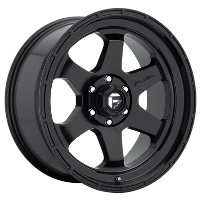 Fuel - D664 SHOK - Gunmetal - MATTE BLACK - 17" x 10", -18 Offset, 6x135 (Bolt Pattern), 87.1mm HUB