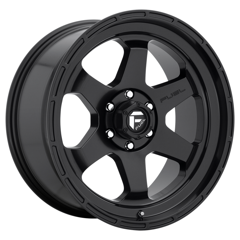 Fuel - D664 SHOK - Gunmetal - MATTE BLACK - 17" x 10", -18 Offset, 6x135 (Bolt Pattern), 87.1mm HUB
