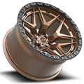 Vortek Offroad - VRT-603 - Bronze - Matte Bronze with Black Bead Ring - 17" x 9", 0 Offset, 6x135/139.7 (Bolt pattern), 106.10mm HUB