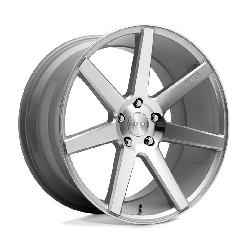 Niche - M179 VERONA - Silver - GLOSS SILVER MACHINED - 20" x 10", 40 Offset, 5x114.3 (Bolt Pattern), 72.6mm HUB