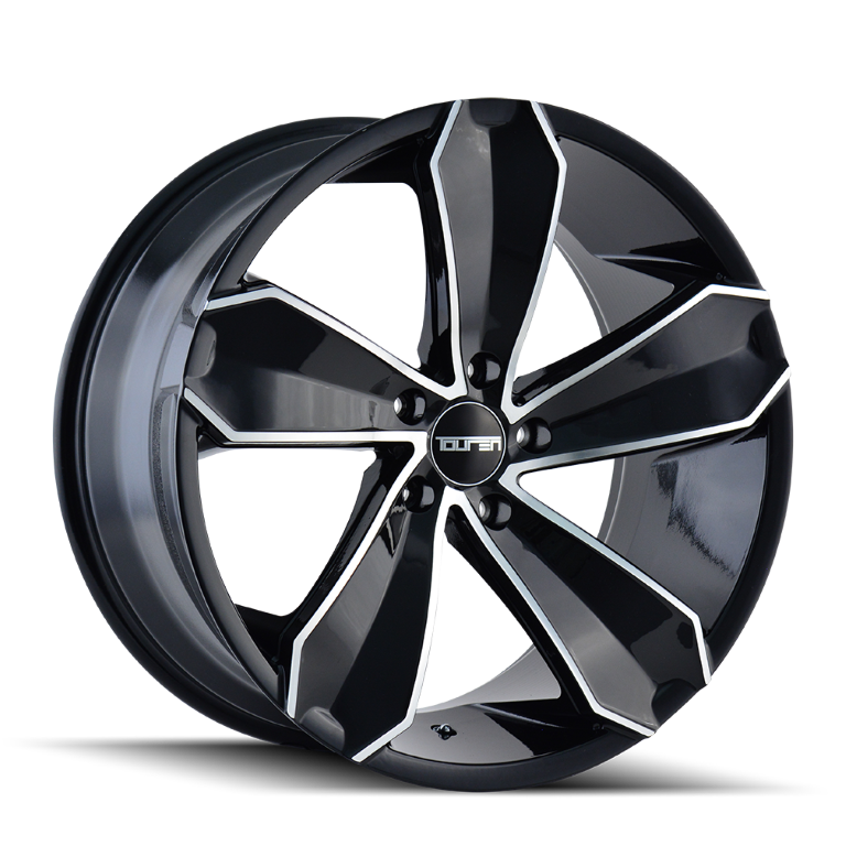 Touren - TR71 - Black - GLOSS BLACK/MACHINED FACE - 20" x 10", 20 Offset, 5x120 (Bolt Pattern), 74.1mm HUB