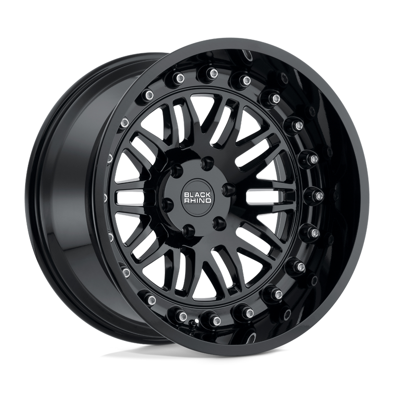 Black Rhino - FURY - Black - Gloss Black - 20" x 9.5", 0 Offset, 5x139.7 (Bolt Pattern), 78.1mm HUB
