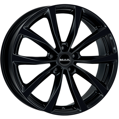Mak Wheels - WOLF - Black - GLOSS BLACK - 18" x 8", 40 Offset, 5x110 (Bolt Pattern), 65.1mm HUB