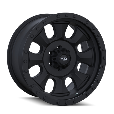 Dirty Life - IRONMAN - Black - MATTE BLACK/BLACK BEADLOCK - 17" x 8.5", 6 Offset, 6x139.7 (Bolt Pattern), 106mm HUB