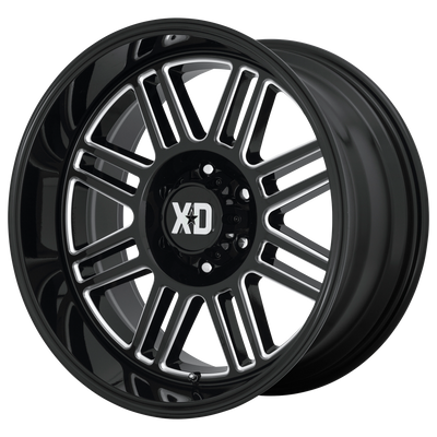 XD Series - XD850 CAGE - Black - GLOSS BLACK MILLED - 20" x 10", -18 Offset, 5x139.7 (Bolt Pattern), 78.1mm HUB