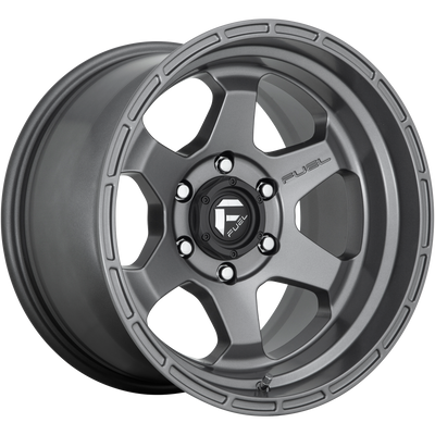 Fuel - D665 SHOK - Gunmetal - MATTE GUN METAL - 18" x 9", 1 Offset, 5x127 (Bolt Pattern), 71.5mm HUB
