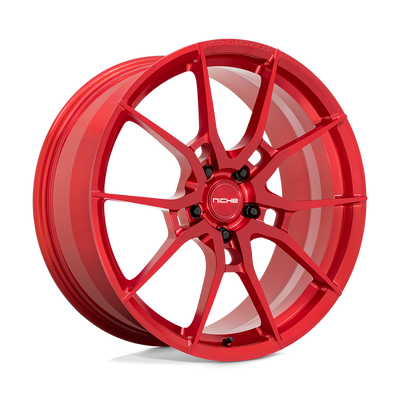 Niche - T113 KANAN - BRUSHED CANDY RED - 21" x 12", 57 Offset, 5x120 (Bolt Pattern), 70.7mm HUB