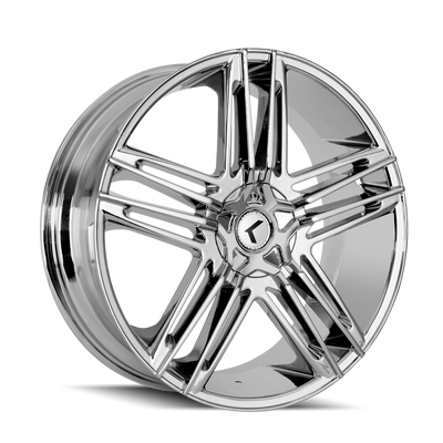 Kraze Wheels - HELLA - Chrome - CHROME - 20" x 8.5", 40 Offset, 5x112/114.3 (Bolt Pattern), 73mm HUB