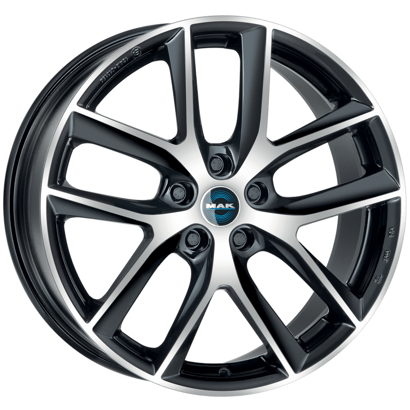 Mak Wheels - VOLTAGE - Black - BLACK MIRROR - 19" x 8.5", 40 Offset, 5x114.3 (Bolt Pattern), 64.1mm HUB
