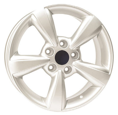DTD - OEM Replica - Silver - Gloss Silver - 17" x 6.5", 45 Offset, 5x114.3 (Bolt Pattern), 66.1mm HUB