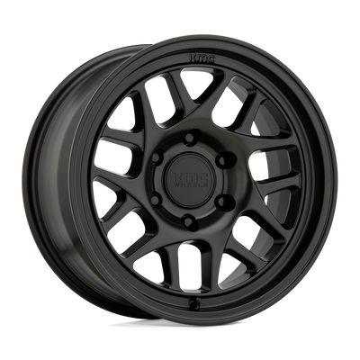 KMC Wheels - KM717 BULLY OL - Black - SATIN BLACK - 17" x 8.5", 18 Offset, 6x114.3 (Bolt Pattern), 66.1mm HUB
