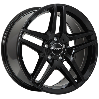 ART - Replica 60 - Black - Gloss Black - 18" x 8.5", 45 Offset, 5x112 (Bolt Pattern), 66.6mm HUB