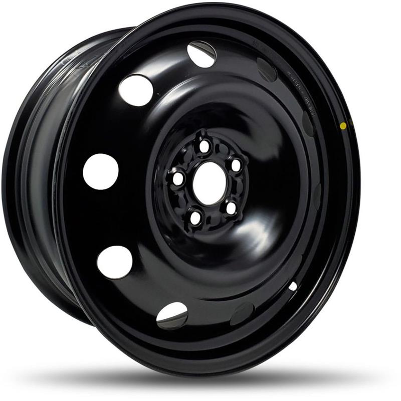 DTD - Steel - Black - Gloss Black - 17" x 7", 48 Offset, 5x100 (Bolt pattern), 56.1mm HUB