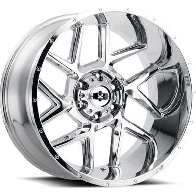 Vision Wheel Off-Road - 360 SLIVER - Chrome - CHROME - 20" x 10", -25 Offset, 5x127 (Bolt Pattern), 78.1mm HUB