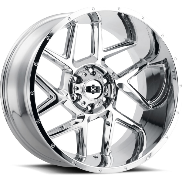 Vision Wheel Off-Road - 360 SLIVER - Chrome - CHROME - 20" x 10", -25 Offset, 5x127 (Bolt Pattern), 78.1mm HUB
