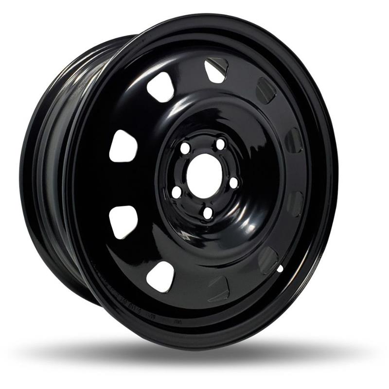 DTD - Steel - Black - Gloss Black - 17" x 6.5", 45 Offset, 5x110 (Bolt pattern), 65.1mm HUB