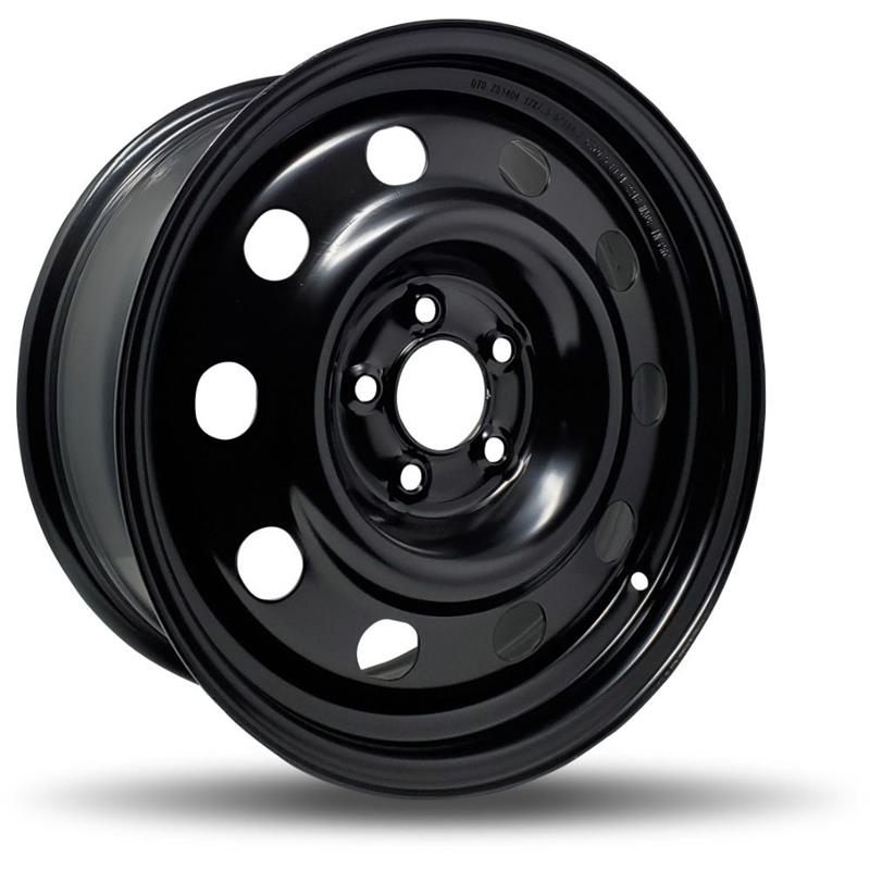 DTD - Steel - Black - Gloss Black - 17" x 7.5", 44 Offset, 5x114.3 (Bolt pattern), 70.5mm HUB