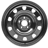 DTD - Steel - Black - Gloss Black - 17" x 7", 44 Offset, 5x127 (Bolt pattern), 71,50mm HUB