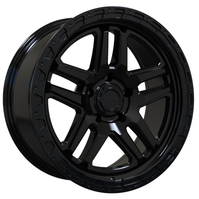 Envy Wheels - FFT-9 - Black - GLOSS BLACK - 20" x 8.5", 35 Offset, 5x108 (Bolt Pattern), 63.4mm HUB