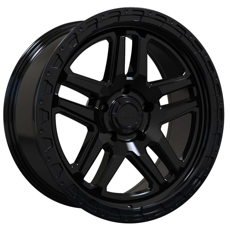 Envy Wheels - FFT-9 - Black - GLOSS BLACK - 20" x 8.5", 35 Offset, 5x108 (Bolt Pattern), 63.4mm HUB
