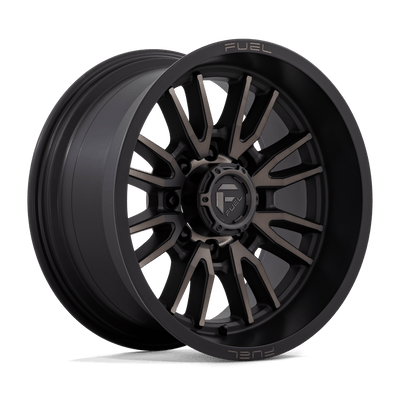 Fuel - D762 CLASH - Black - Matte Black Double Dark Tint - 20" x 10", -18 Offset, 8x170 (Bolt Pattern), 125.1mm HUB