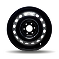 DTD - Steel - Black - Gloss Black - 17" x 7", 25 Offset, 6x114.3 (Bolt pattern), 66,10mm HUB