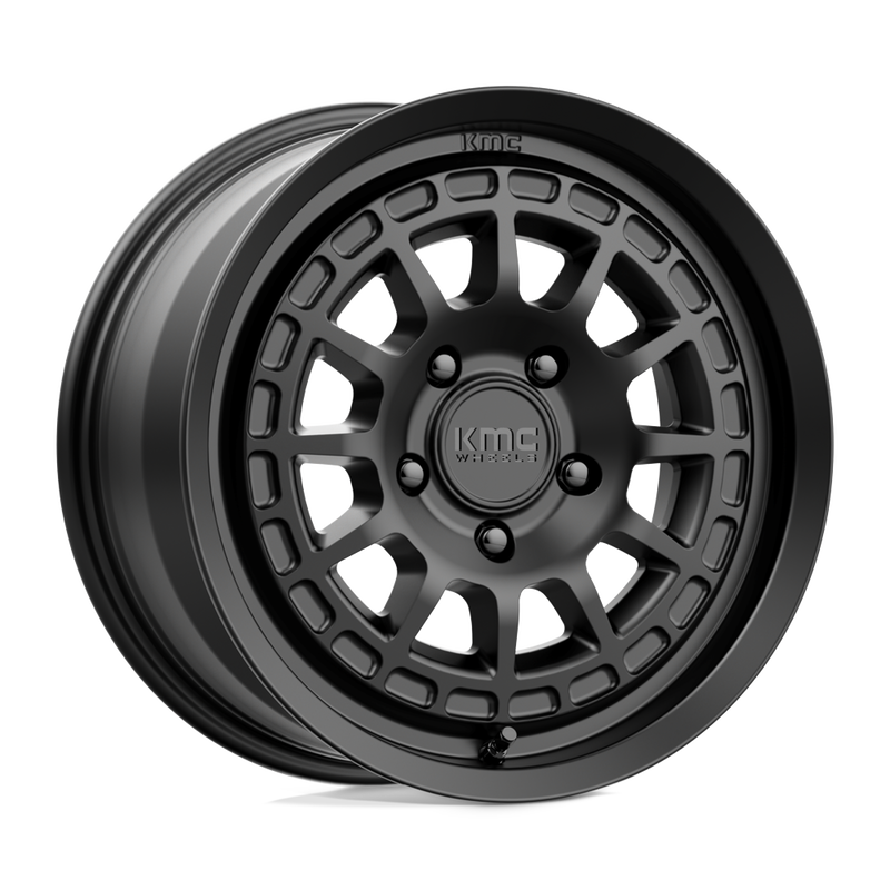 KMC Wheels - KM719 CANYON - Black - SATIN BLACK - 17" x 8", 35 Offset, 5x127 (Bolt Pattern), 71.5mm HUB