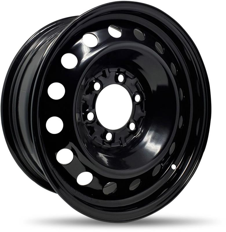 DTD - Steel - Black - Gloss Black - 17" x 7", 14 Offset, 6x139.7 (Bolt pattern), 106.1mm HUB