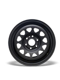 DTD - Steel - Black - Gloss Black - 17" x 8", 24 Offset, 6x139.7 (Bolt pattern), 78,10mm HUB