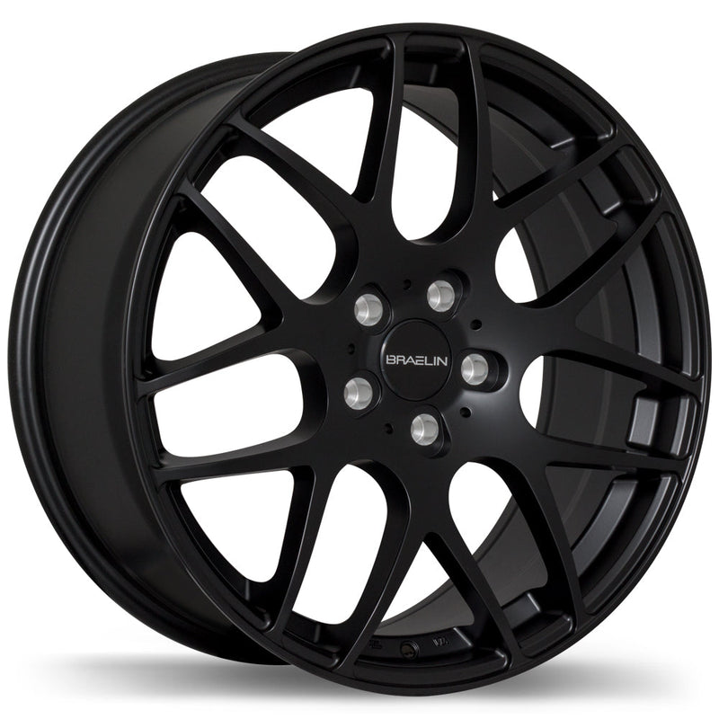 Braelin - BR06 - Black - Satin Black - 19" x 8.5", 25 Offset, 5x120 (Bolt Pattern), 60.1mm HUB