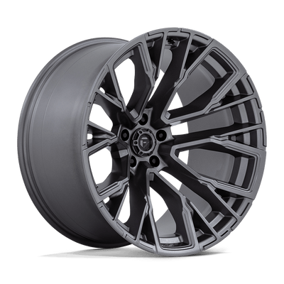 Fuel - D848 REBAR - Gunmetal - MATTE GUNMETAL - 22" x 12", -44 Offset, 5x127 (Bolt Pattern), 71.5mm HUB