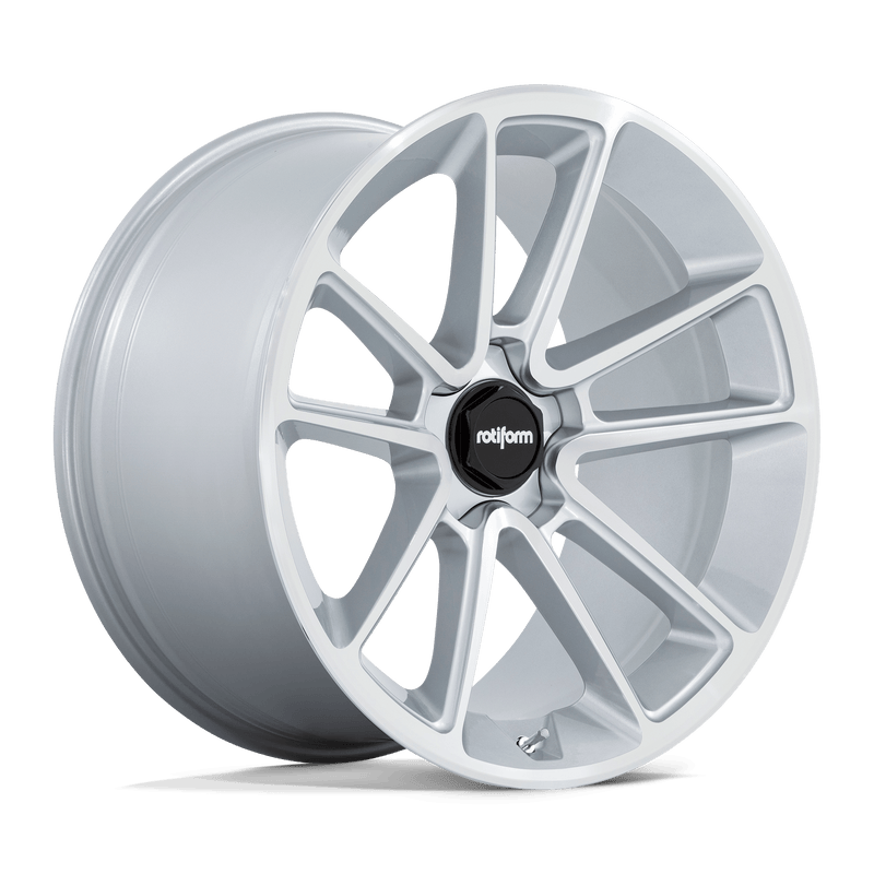 Rotiform - R192 BTL - Silver - GLOSS SILVER WITH MACHINED FACE - 21" x 9", 15 Offset, 5x120 (Bolt Pattern), 74.1mm HUB