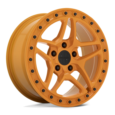 Victor Equipment Wheels - BERG - GLOSS ORANGE WITH BLACK BOLTS - 18" x 8", 10 Offset, 5x130 (Bolt Pattern), 71.5mm HUB