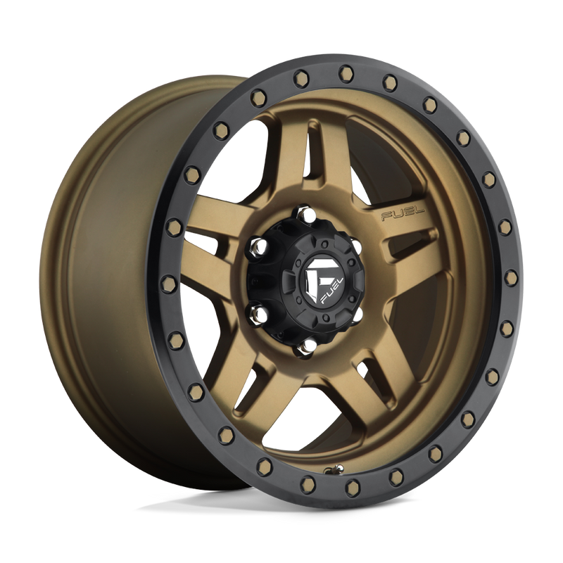 Fuel - D583 ANZA - Bronze - MATTE BRONZE BLACK BEAD RING - 17" x 8.5", -6 Offset, 5x127 (Bolt Pattern), 78.1mm HUB