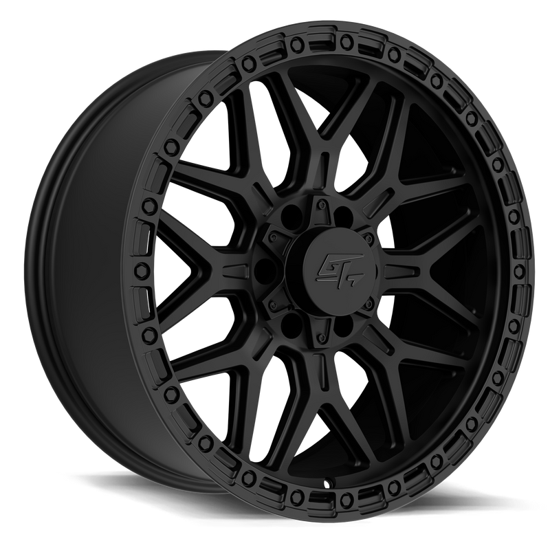 GT Off-Road - Revolt - Black - Matte Black - 17" x 8.5", 25 Offset, 5x127, 139.7 (Bolt Pattern), 78.1mm HUB