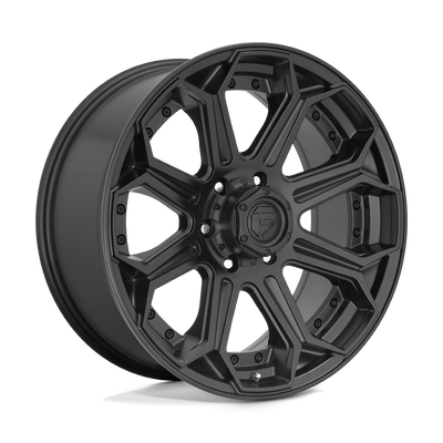 Fuel - D706 SIEGE - Black - MATTE BLACK - 22" x 12", -44 Offset, 6x135 (Bolt Pattern), 87.1mm HUB
